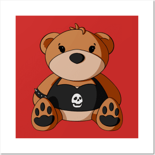 Punk Girl Teddy Bear Posters and Art